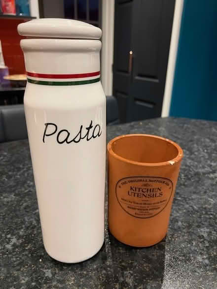 Photo of free Pasta jar and utensil jar (CT21 4QY) #1