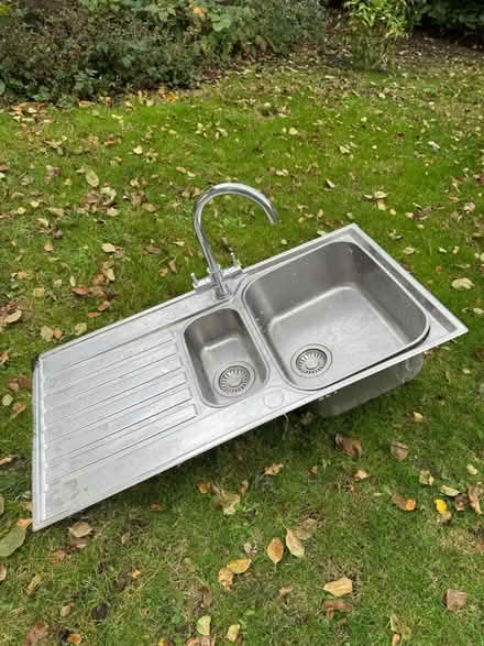 Photo of free Metal sink and tap (West Dulwich, SE21) #1