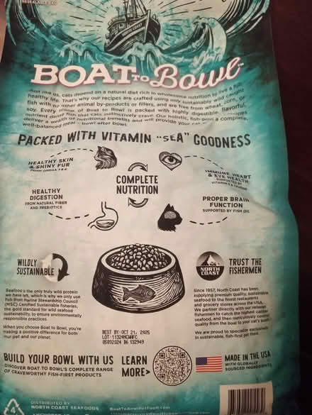 Photo of free Dry Cat Food-Boat to Bowl (China Creek) #2