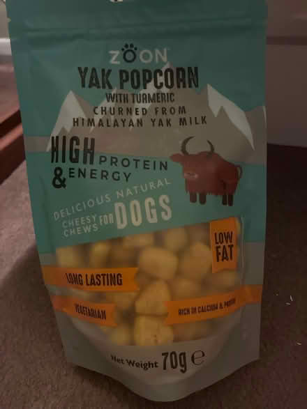 Photo of free Dog treats (yak popcorn) (Layham IP7) #1