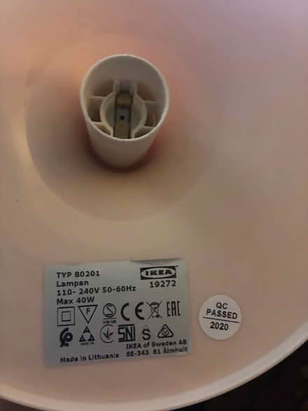 Photo of free Ikea lamp (Trinity Frome) #3
