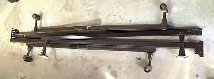 Photo of free KING METAL BED FRAME with wheels (Laytonsville) #2