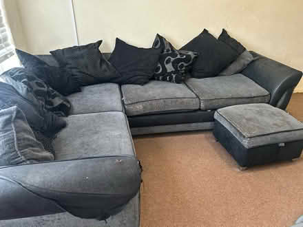 Photo of free Corner sofa and poof (Blaby, Leicestershire LE8) #3