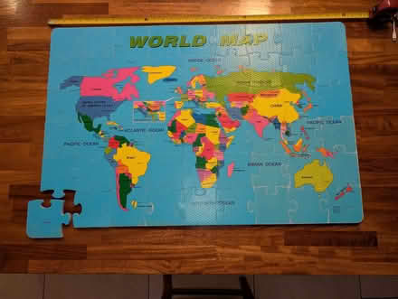 Photo of free World Map Jigsaw (Dun Laoghaire/glenageary) #2