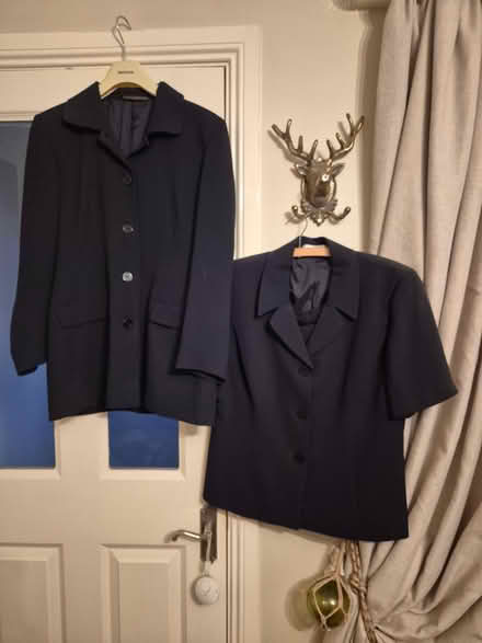 Photo of free 2 x M&S suits, size 12, Navy (NE24 Blyth) #1