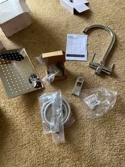 Photo of free Tap and shower head plus other plumbing bits (Stacey Bank S6) #1