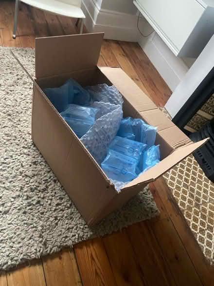 Photo of free Cardboard Box & Air Cushions (Wanstead E11) #1