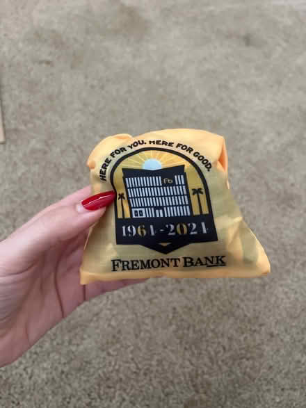 Photo of free Fremont Bank fold up reusable bag (Berryessa) #1