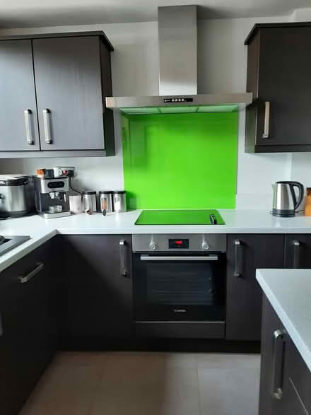 Photo of free Large green glass splashback (Ashbourne DE6) #1