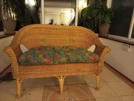 Photo of free Truly nice cane conservatory bench (Hemel Hempstead HP1) #1