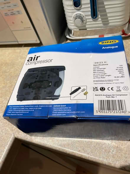 Photo of free Air compressor for tyres (S11 Carter Knowle) #1