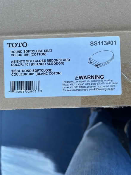 Photo of free Toto round toilet seat, clean (Oakland) #2