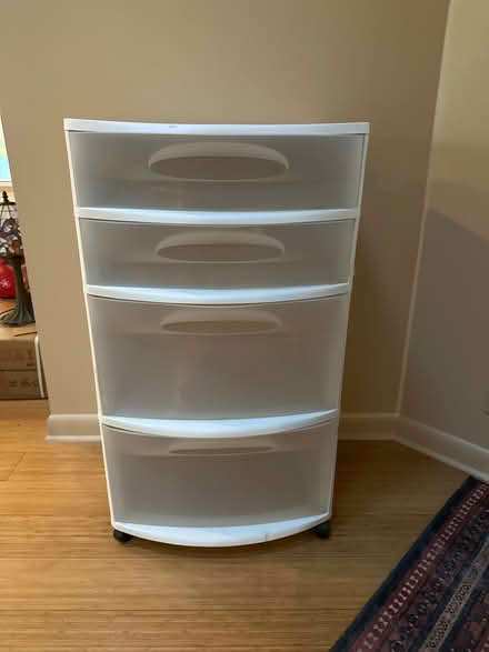 Photo of free Sterilite container on casters (Wattles and Squirrel) #1