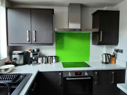 Photo of free Large green glass splashback (Ashbourne DE6) #2