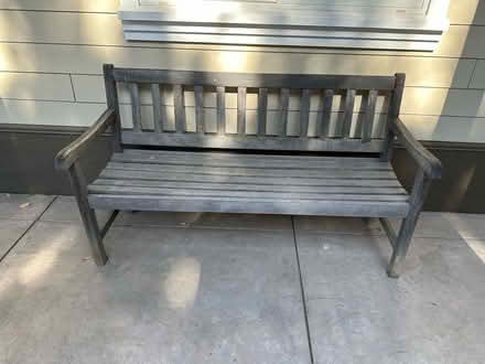 Photo of free 60β(5ft wide) wooden bench (Old Mountain View) #1