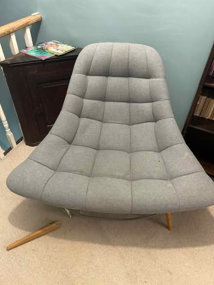 Photo of free Grey Comfortable Seat - Broken Leg (Camden) #1