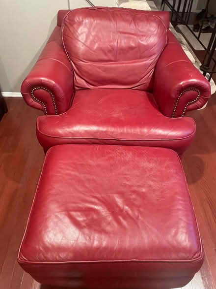 Photo of free Leather Chair & Ottoman (Deans section of So. Brunswick) #1