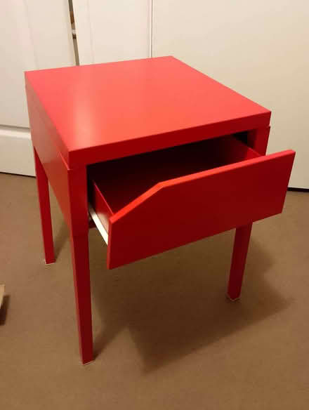 Photo of free Red bedside table (Caldecott OX14) #1