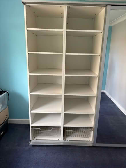 Photo of free IKEA PAX Triple wardrobe with sliding mirror doors (Crockford Bridge Farm KT15) #2
