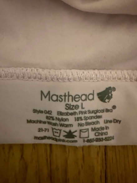 Photo of free Post-surgery bra, size L (Greenwood, seattle) #1