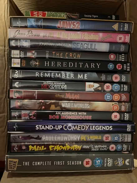 Photo of free Assorted DVDs - movies, stand up comedy etc (Chorley PR6) #1