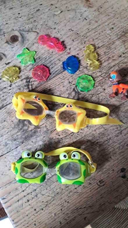 Photo of free Kids goggles, diving toys and Rocky (OX25, Weston on the green) #1