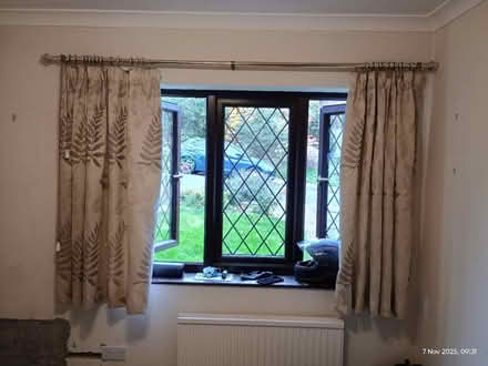 Photo of free Pair Of Curtains, Curtain Rail Etc (CT2) #1