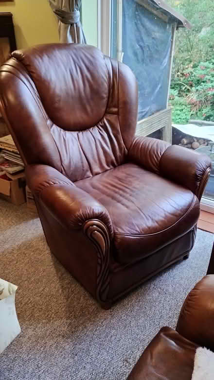 Photo of free Superb condition leather armchair (Petersfield GU31) #2