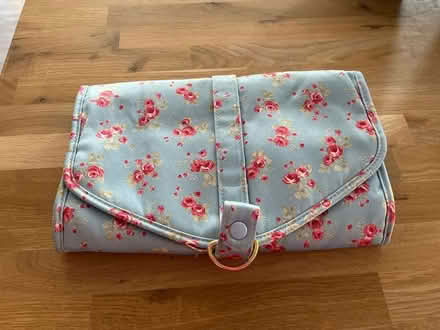 Photo of free Blue flowery Toiletry bag (Winnersh RG41) #1
