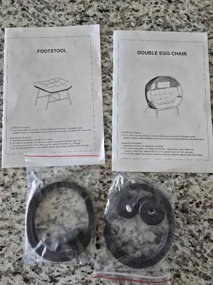 Photo of free New patio love seat with ottomans (Sneads Ferry) #2