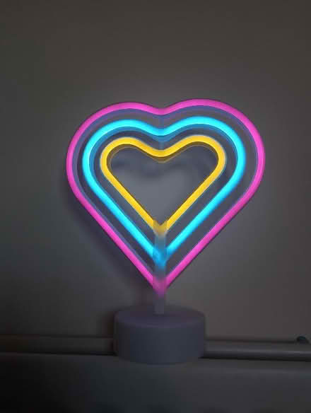 Photo of free Heart shaped lamp (Kingsway) #1