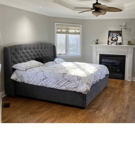 Photo of free King size bed plus mattress (Mississauga) #1