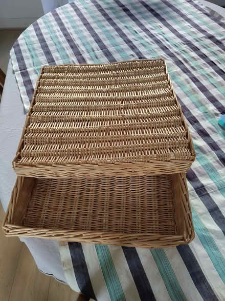 Photo of free Square wicker basket (Sutton Courtenay OX14) #2