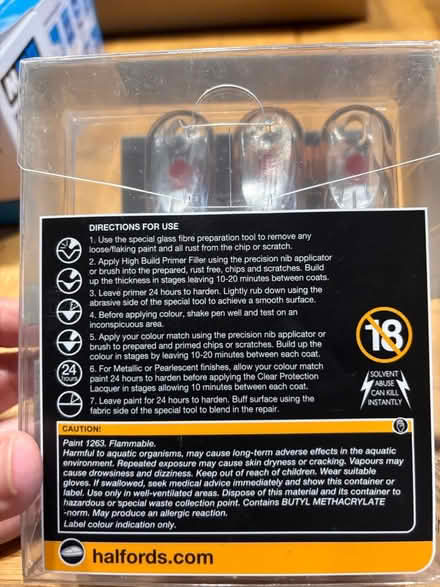 Photo of free Car paint chip repair kit (Falkirk FK1) #3
