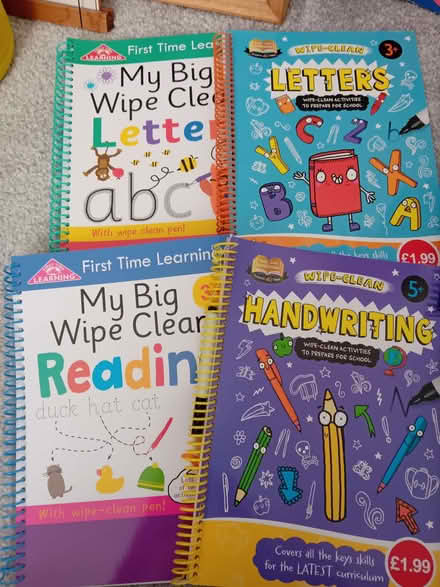 Photo of free Wipe clean letters/ numbers work books (Corsham SN13) #2