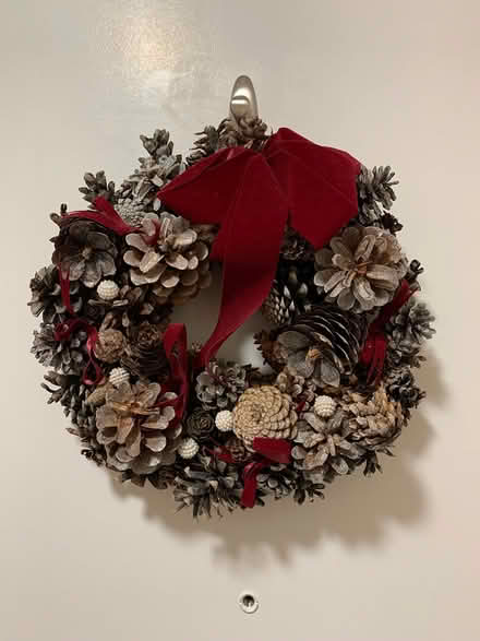 Photo of free 2 Pine cone Christmas wreaths (Vanier Parkway at Queensway) #1