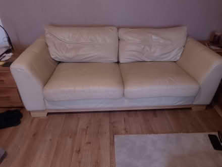 Photo of free Leather sofa (Ormskirk L39) #1