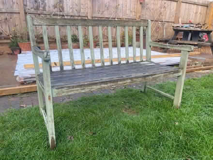 Photo of free Wooden garden bench (Harrogate HG2) #1