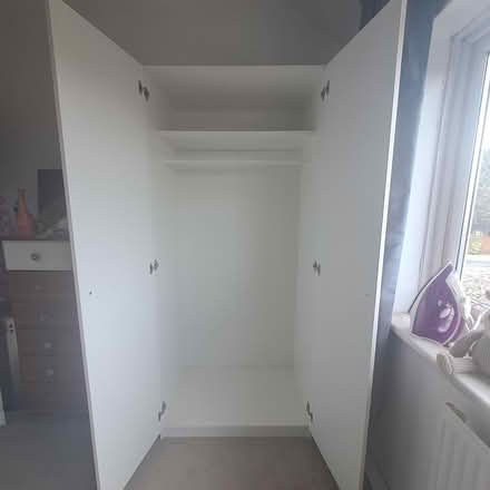 Photo of free White double wardrobe (north watford WD24) #1