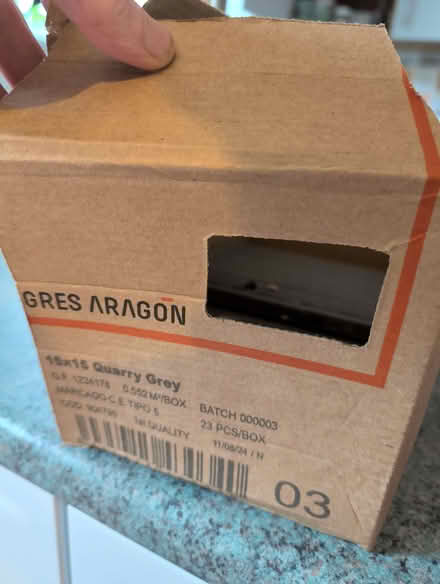 Photo of free 32 grey quarry tiles (Cowley OX4) #2