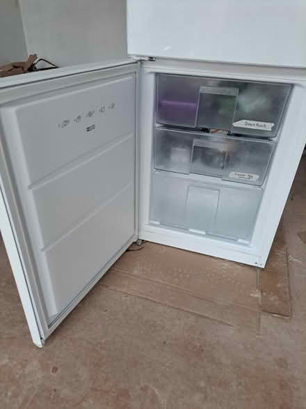 Photo of free Bush tall white fridge freezer (Heswall) #3