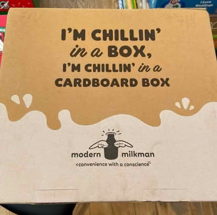 Photo of free Modern milkman carton box (Chesham HP5) #1