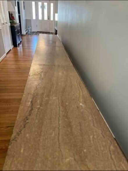 Photo of free Oak and marble console / cabinet (20879) #2