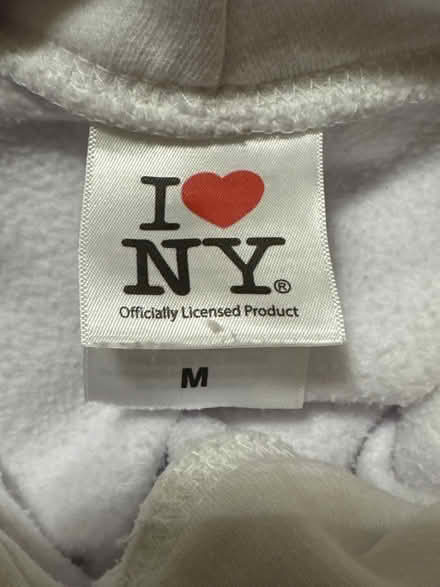 Photo of free White I ❤️ NY Hoodie (Clason Point Bronx NY) #2