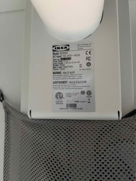 Photo of free Ikea Bekant sit/stand desk 120cm (Reading RG1) #3