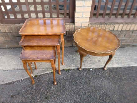 Photo of free Walnut nest of tables & side table (Patchway BS34) #1