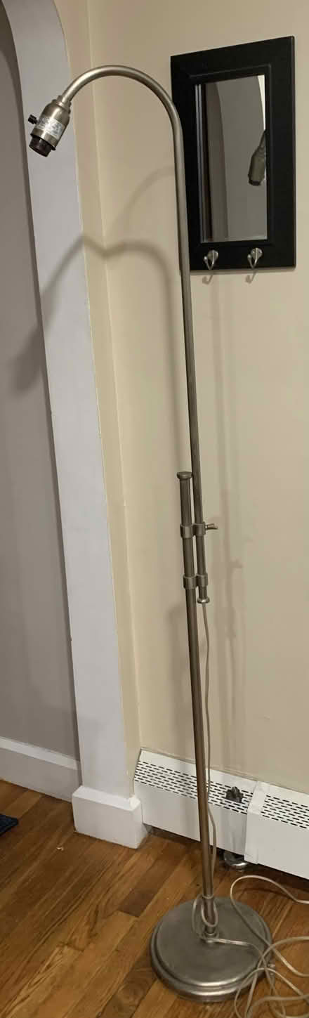 Photo of free Pole lamp, brushed nickel (Methuen) #1