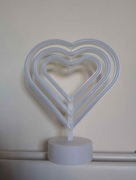 Photo of free Heart shaped lamp (Kingsway) #2