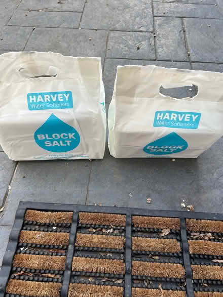 Photo of free Block salt for water softener x2 packs (Copford CO6) #1