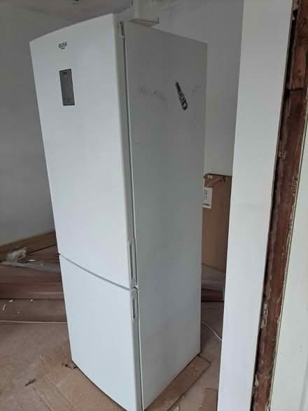 Photo of free Bush tall white fridge freezer (Heswall) #4